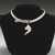Silver with sterling mesh collar